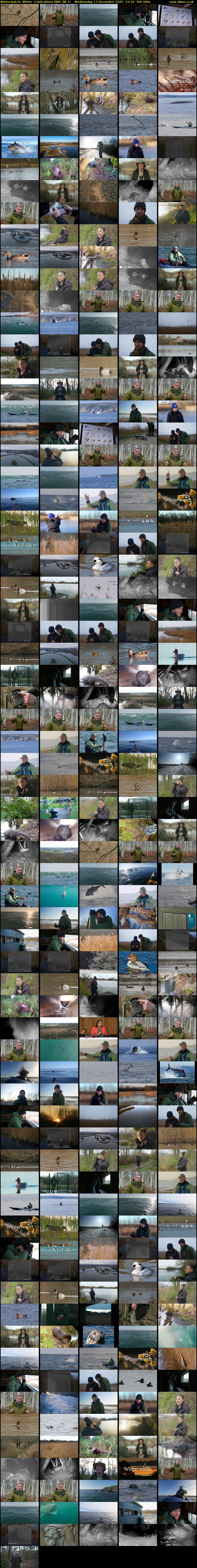 Winterwatch: Winter Celebrations (BBC RB 1) Wednesday 17 December 2025 12:10 - 18:10