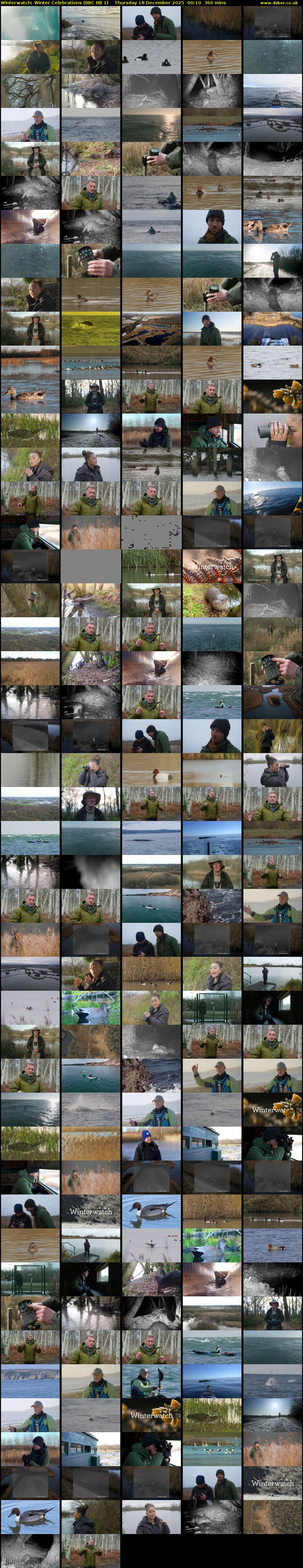 Winterwatch: Winter Celebrations (BBC RB 1) Thursday 18 December 2025 00:10 - 06:10