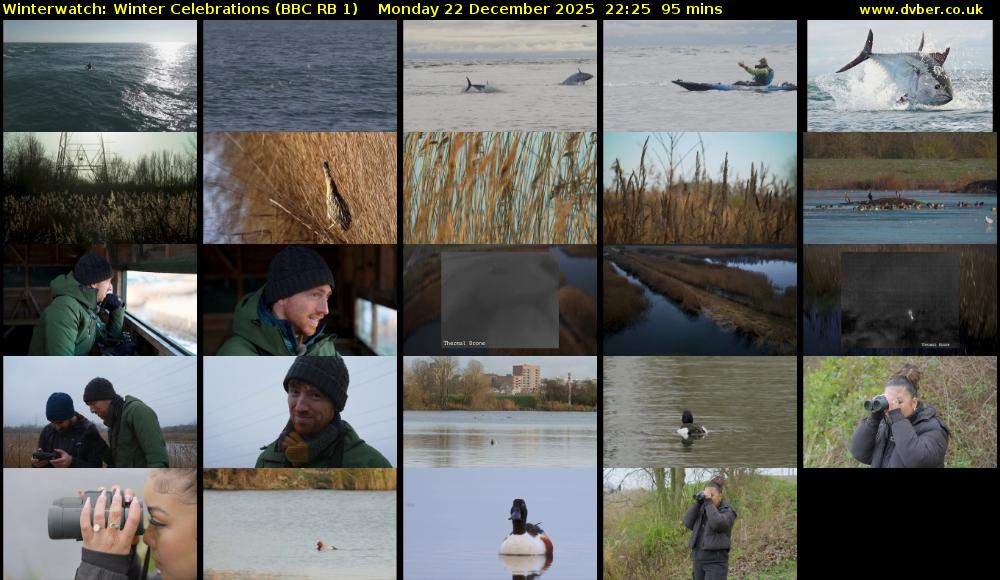 Winterwatch: Winter Celebrations (BBC RB 1) Monday 22 December 2025 22:25 - 00:00