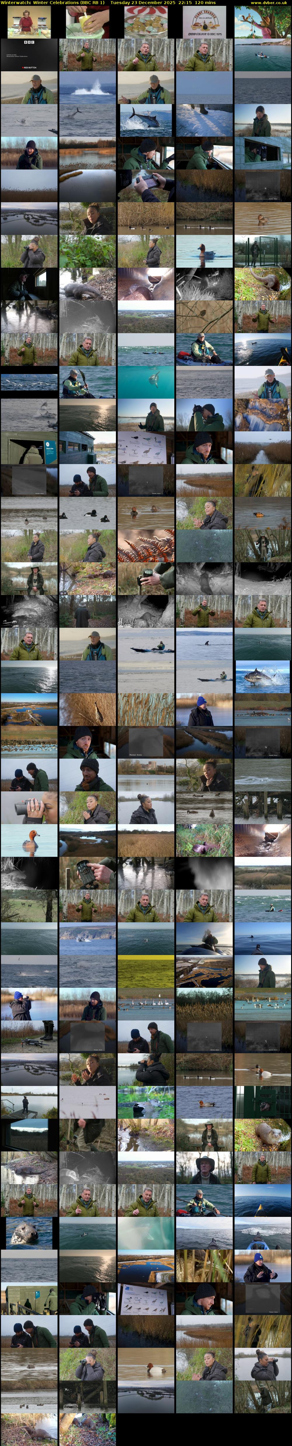 Winterwatch: Winter Celebrations (BBC RB 1) Tuesday 23 December 2025 22:15 - 00:15