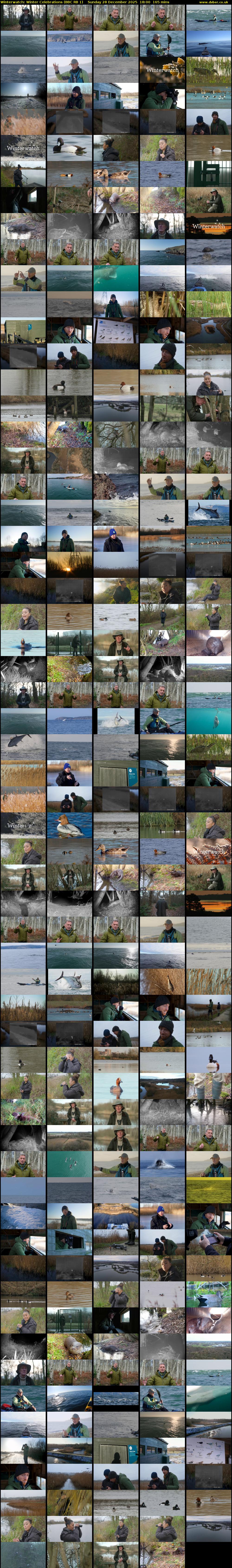 Winterwatch: Winter Celebrations (BBC RB 1) Sunday 28 December 2025 18:00 - 20:45