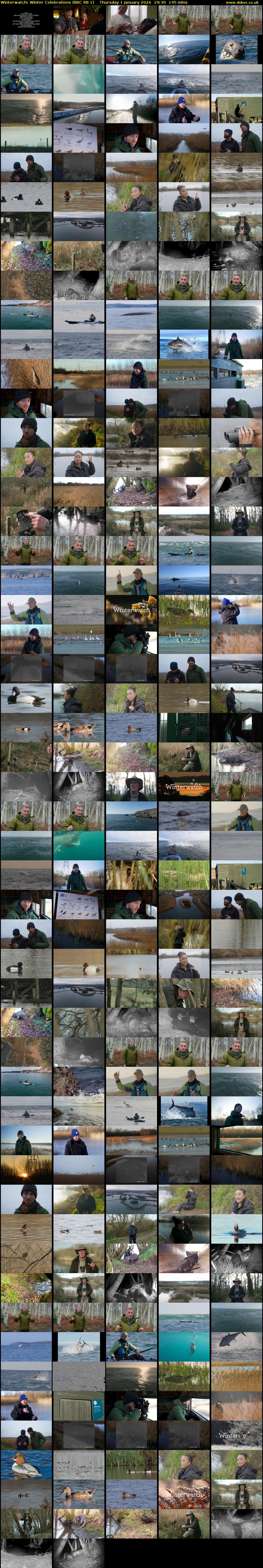 Winterwatch: Winter Celebrations (BBC RB 1) Thursday 1 January 2026 19:30 - 21:55