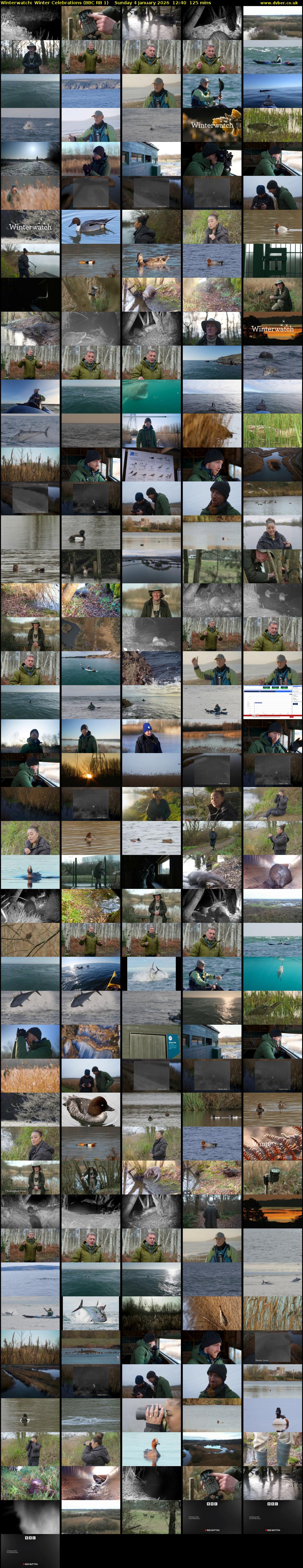 Winterwatch: Winter Celebrations (BBC RB 1) Sunday 4 January 2026 12:40 - 14:45