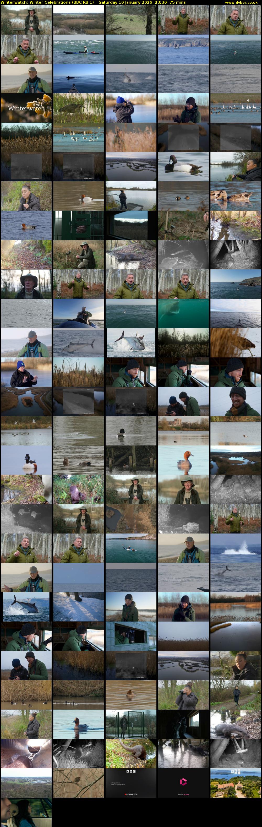 Winterwatch: Winter Celebrations (BBC RB 1) Saturday 10 January 2026 23:30 - 00:45