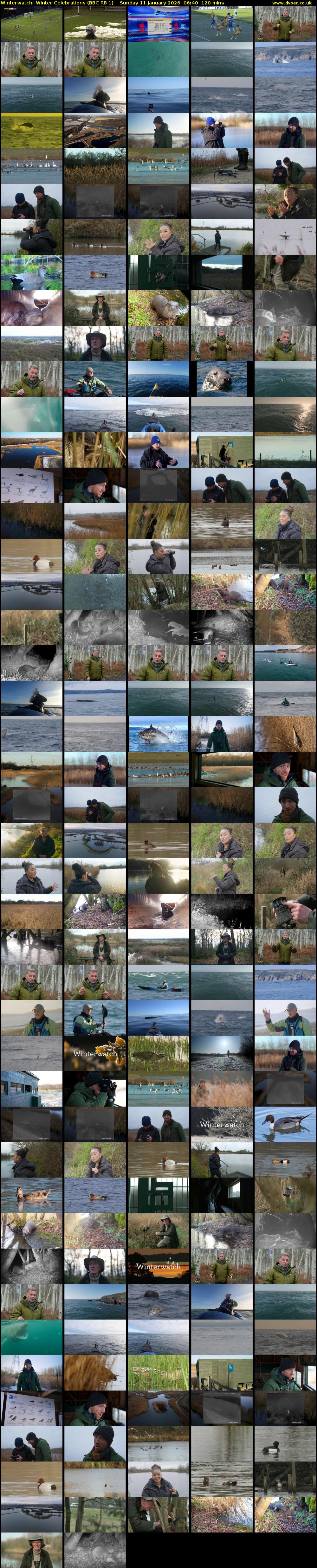 Winterwatch: Winter Celebrations (BBC RB 1) Sunday 11 January 2026 06:40 - 08:40