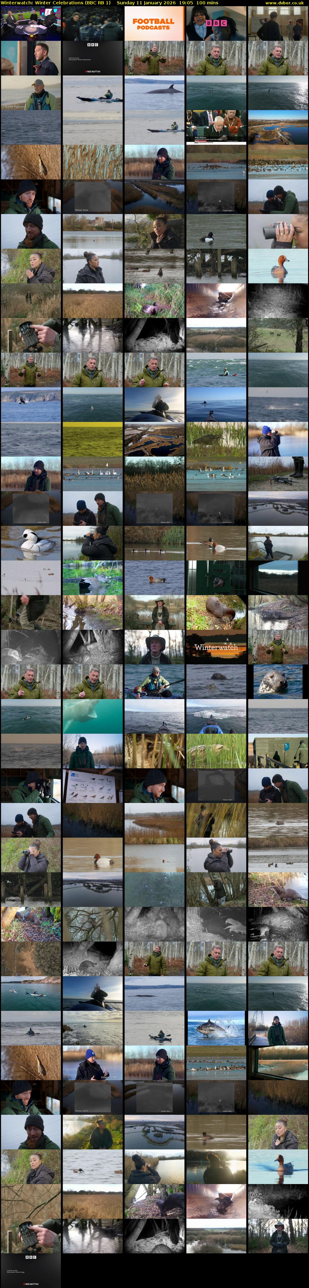 Winterwatch: Winter Celebrations (BBC RB 1) Sunday 11 January 2026 19:05 - 20:45