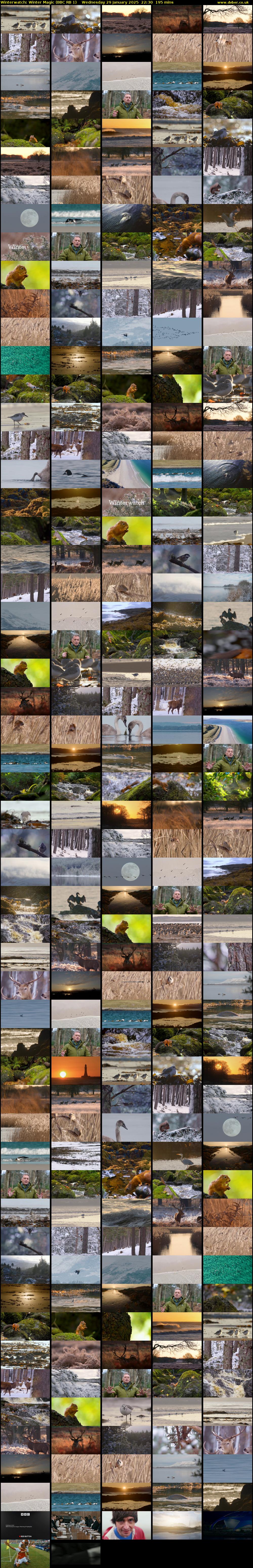 Winterwatch: Winter Magic (BBC RB 1) Wednesday 29 January 2025 22:30 - 01:45