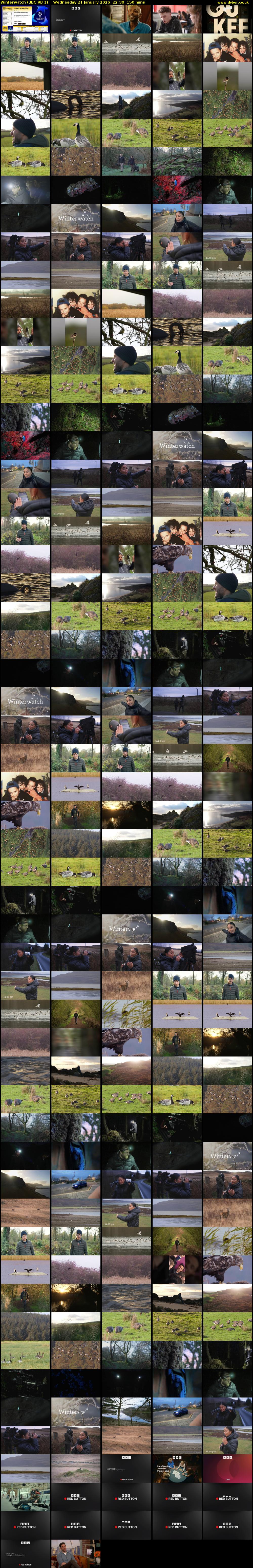 Winterwatch (BBC RB 1) Wednesday 21 January 2026 22:30 - 01:00