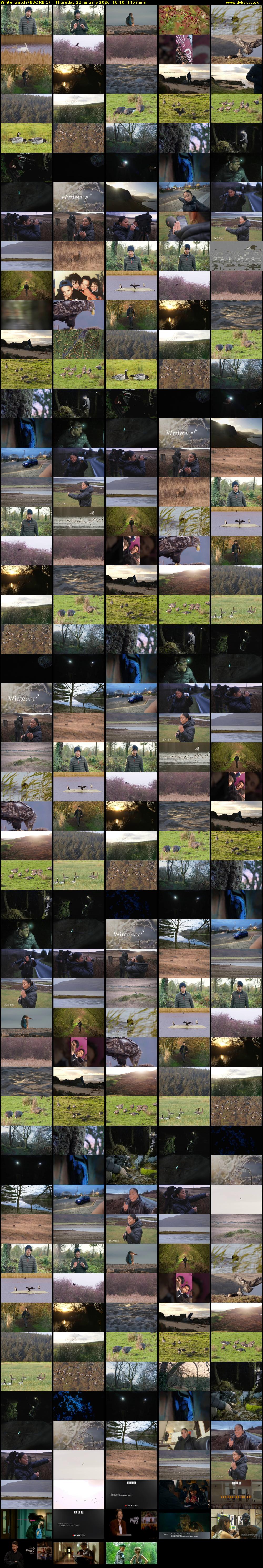 Winterwatch (BBC RB 1) Thursday 22 January 2026 16:10 - 18:35