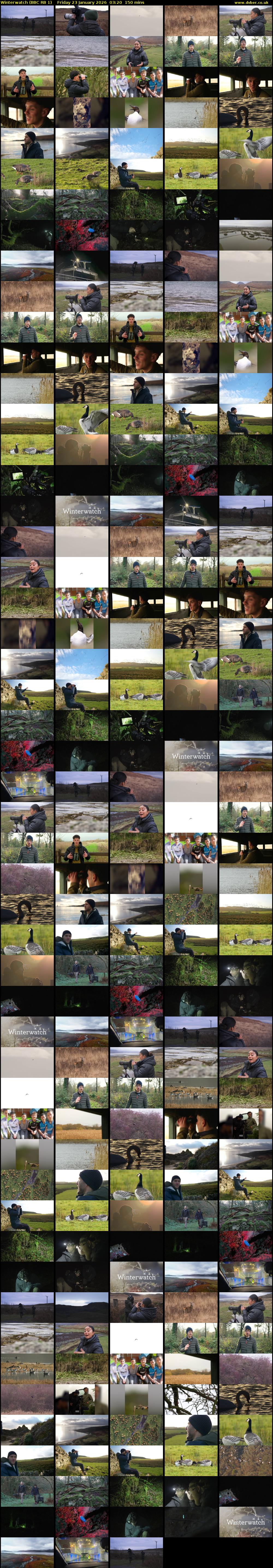 Winterwatch (BBC RB 1) Friday 23 January 2026 03:20 - 05:50