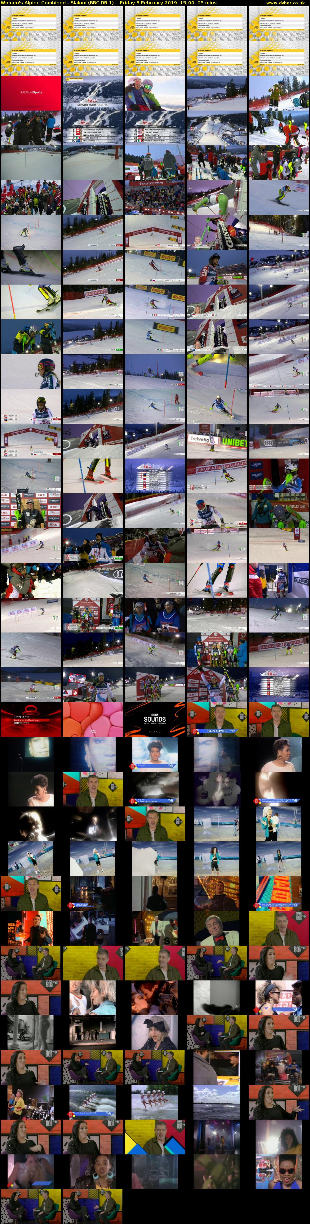 Women's Alpine Combined - Slalom (BBC RB 1) Friday 8 February 2019 15:00 - 16:35