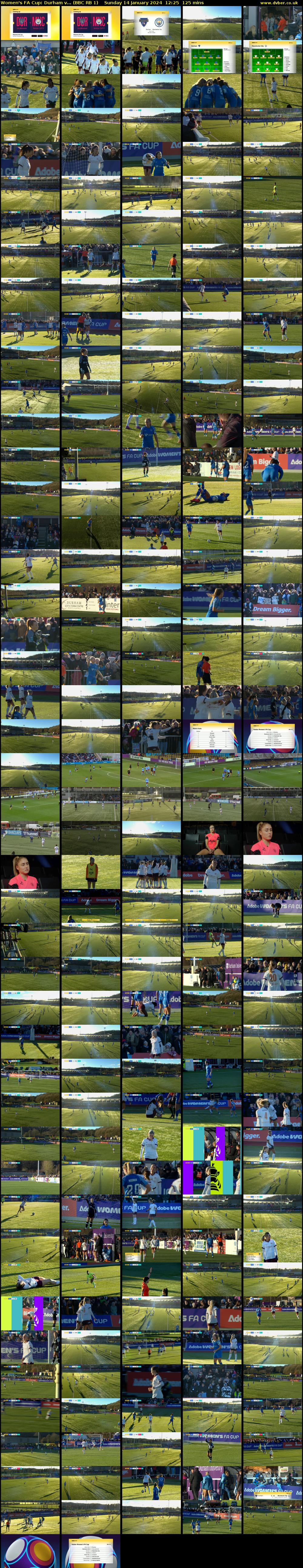 Women's FA Cup: Durham v... (BBC RB 1) Sunday 14 January 2024 12:25 - 14:30