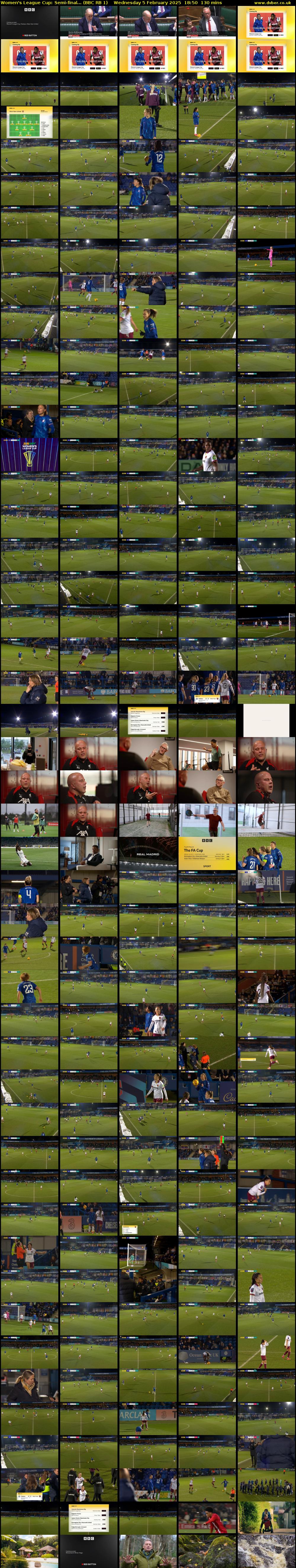 Women's League Cup: Semi-final... (BBC RB 1) Wednesday 5 February 2025 18:50 - 21:00