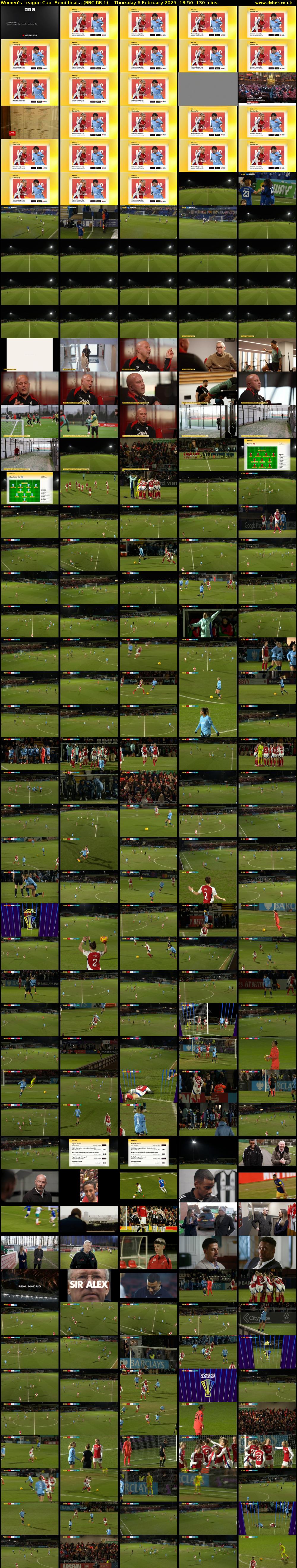 Women's League Cup: Semi-final... (BBC RB 1) Thursday 6 February 2025 18:50 - 21:00