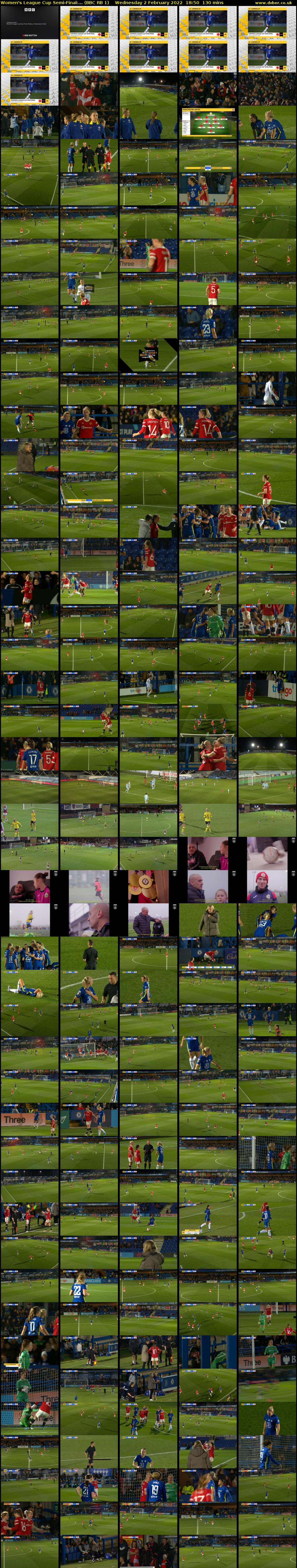 Women's League Cup Semi-Final:... (BBC RB 1) Wednesday 2 February 2022 18:50 - 21:00