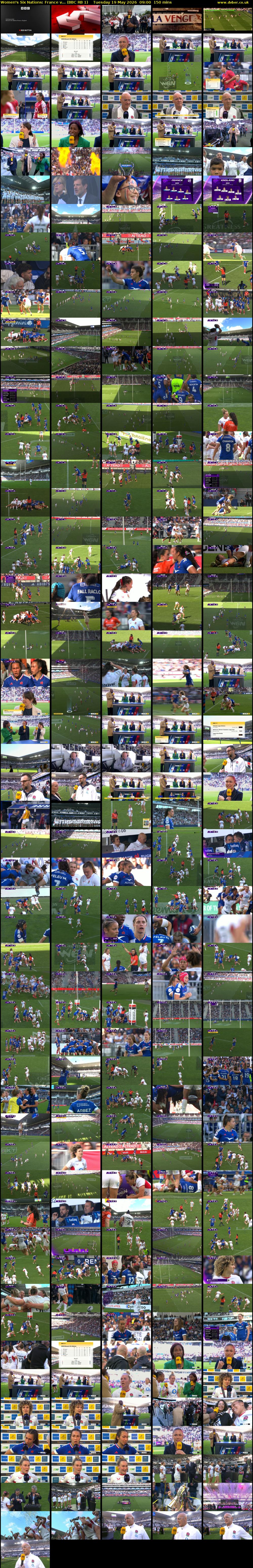 Women's Six Nations: France v... (BBC RB 1) Tuesday 19 May 2026 09:00 - 11:30