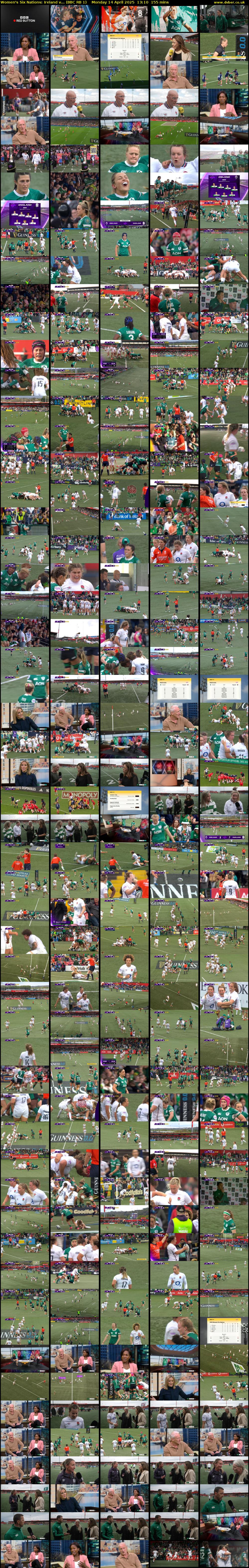 Women's Six Nations: Ireland v... (BBC RB 1) Monday 14 April 2025 13:10 - 15:45