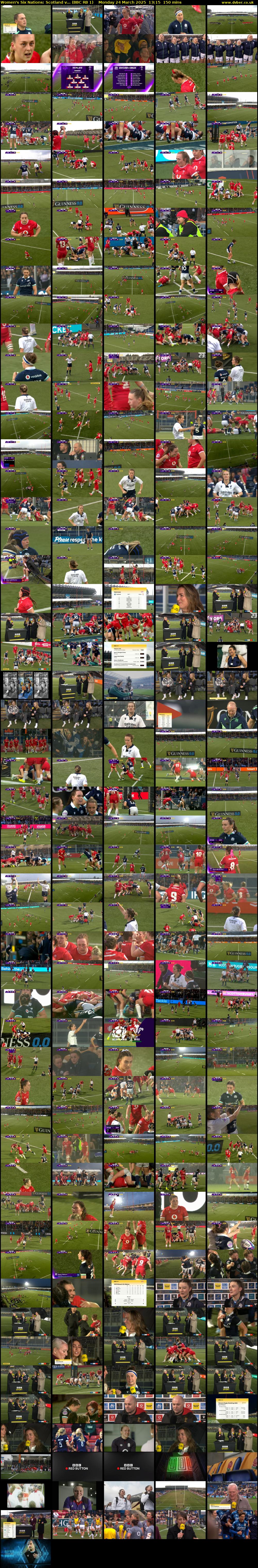 Women's Six Nations: Scotland v... (BBC RB 1) Monday 24 March 2025 13:15 - 15:45