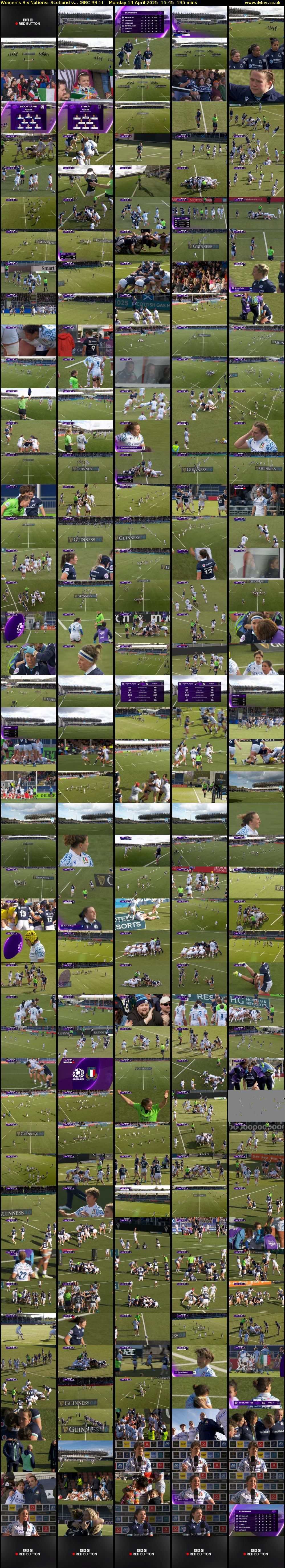 Women's Six Nations: Scotland v... (BBC RB 1) Monday 14 April 2025 15:45 - 18:00