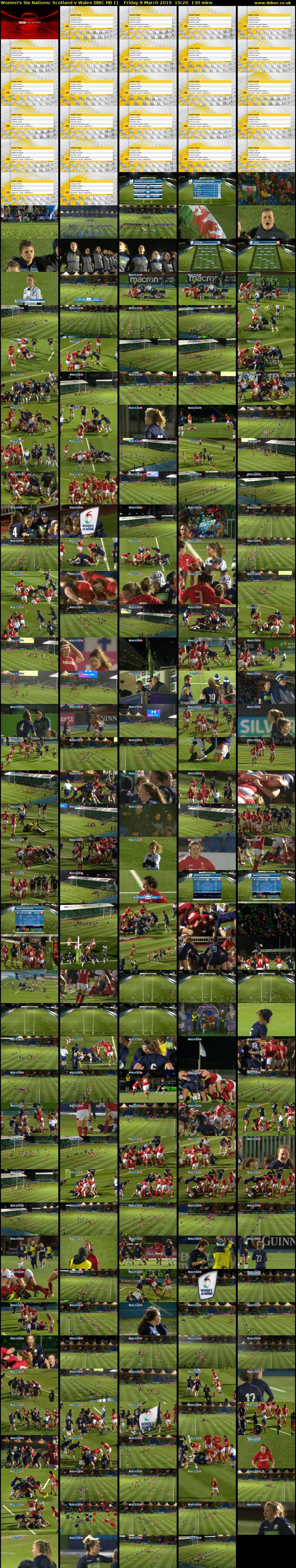 Women's Six Nations: Scotland v Wales (BBC RB 1) Friday 8 March 2019 19:20 - 21:30