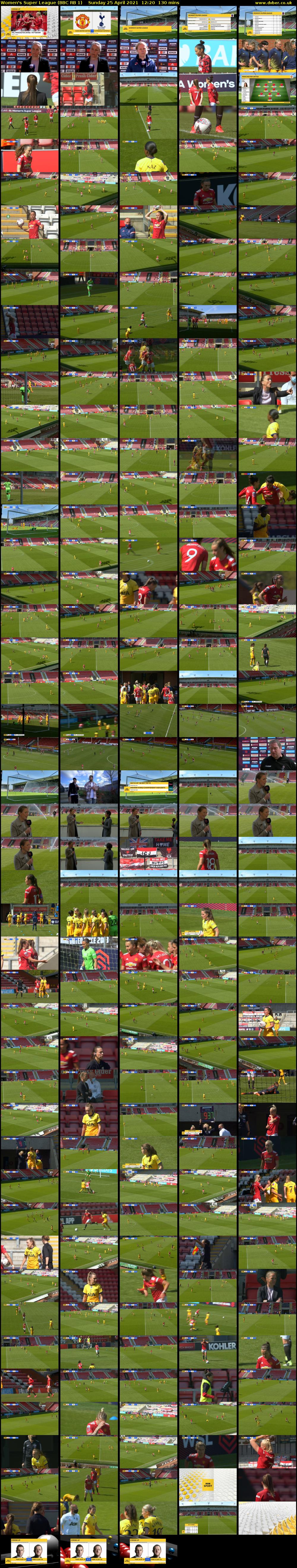 Women's Super League (BBC RB 1) Sunday 25 April 2021 12:20 - 14:30