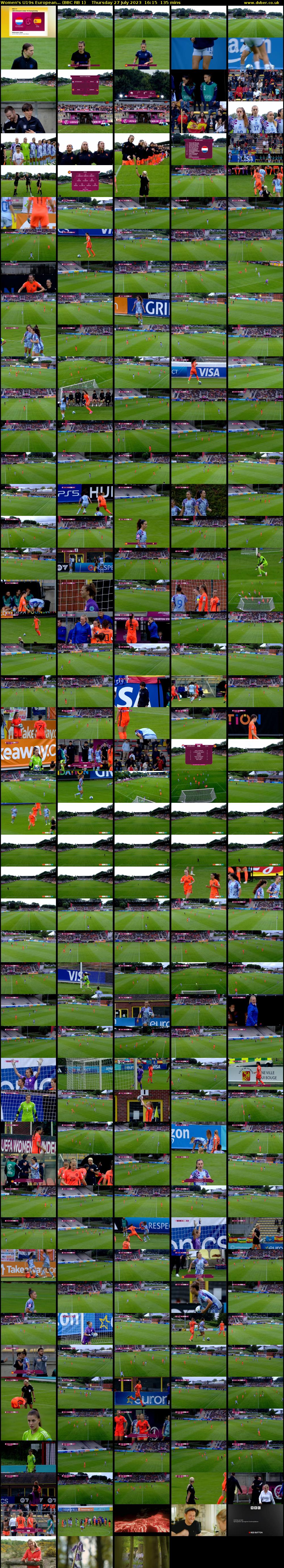 Women's U19s European... (BBC RB 1) Thursday 27 July 2023 16:15 - 18:30