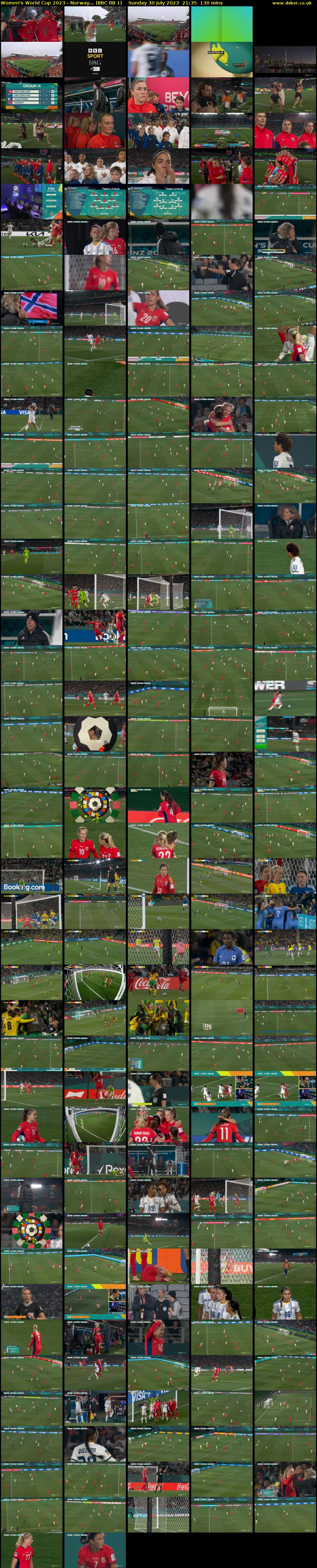Women's World Cup 2023 - Norway... (BBC RB 1) Sunday 30 July 2023 21:35 - 23:45