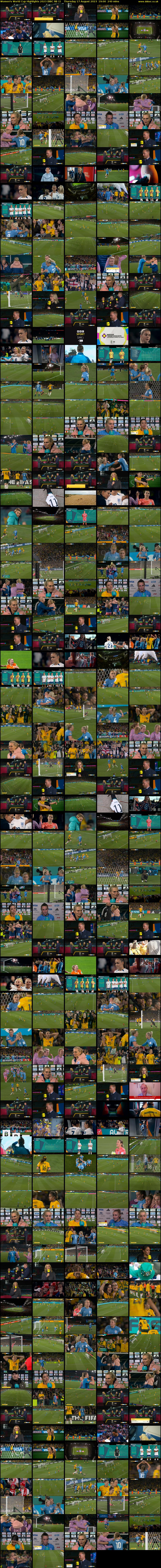 Women's World Cup Highlights 2023 (BBC RB 1) Thursday 17 August 2023 19:00 - 23:00