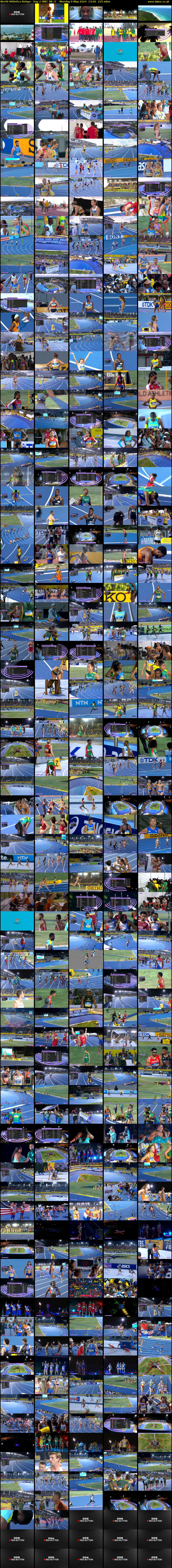 World Athletics Relays - Day 2 (BBC RB 1) Monday 6 May 2024 13:00 - 16:45