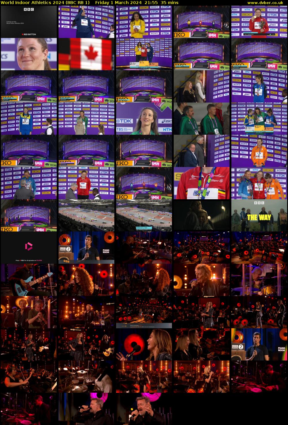 World Indoor Athletics 2024 (BBC RB 1) Friday 1 March 2024 21:55 - 22:30