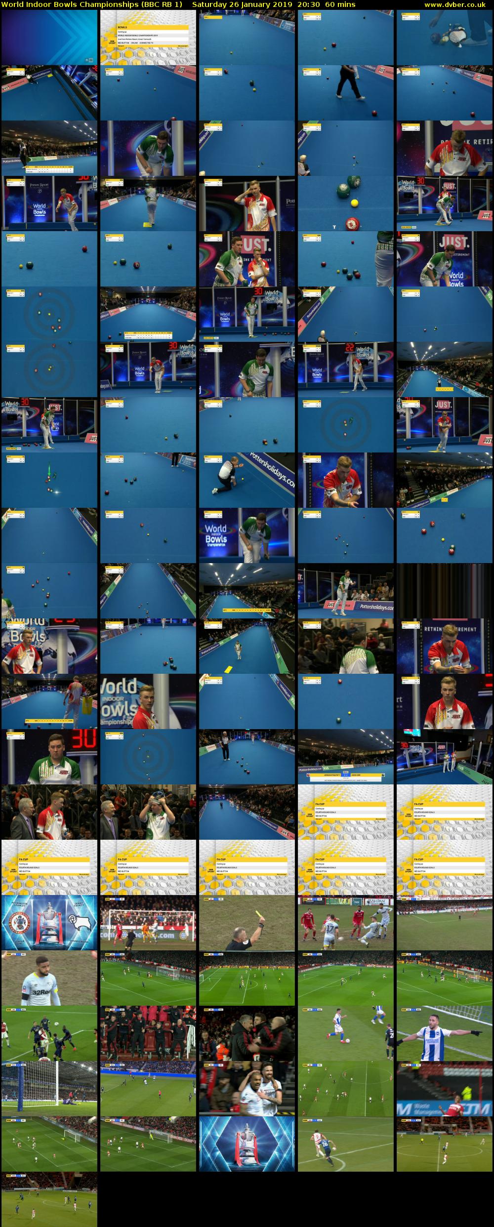 World Indoor Bowls Championships (BBC RB 1) Saturday 26 January 2019 20:30 - 21:30