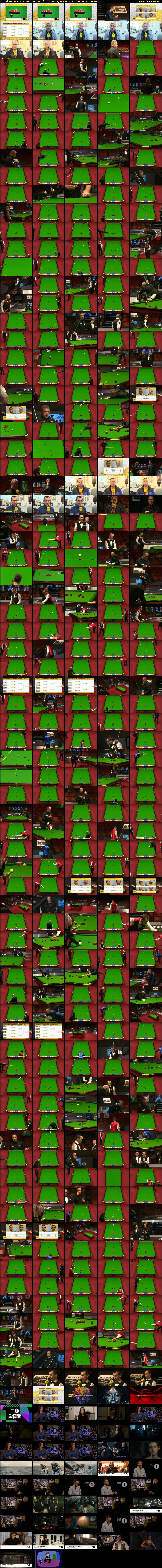 World Seniors Snooker (BBC RB 1) Thursday 6 May 2021 19:00 - 23:00