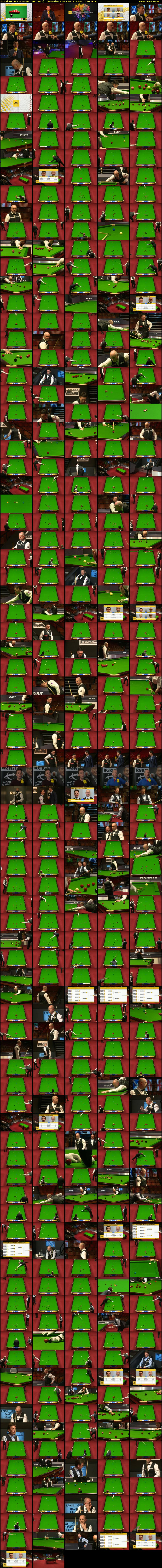 World Seniors Snooker (BBC RB 1) Saturday 8 May 2021 19:00 - 23:00