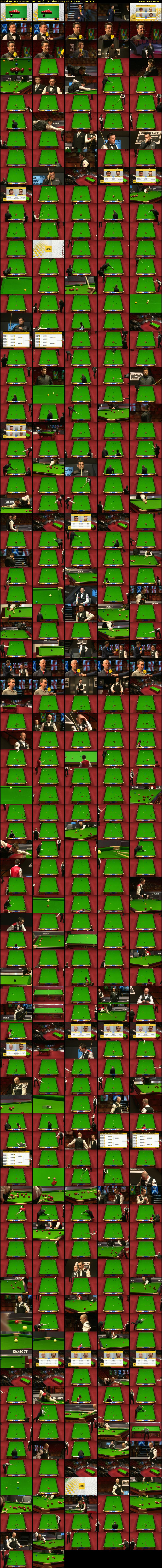 World Seniors Snooker (BBC RB 1) Sunday 9 May 2021 12:00 - 16:00