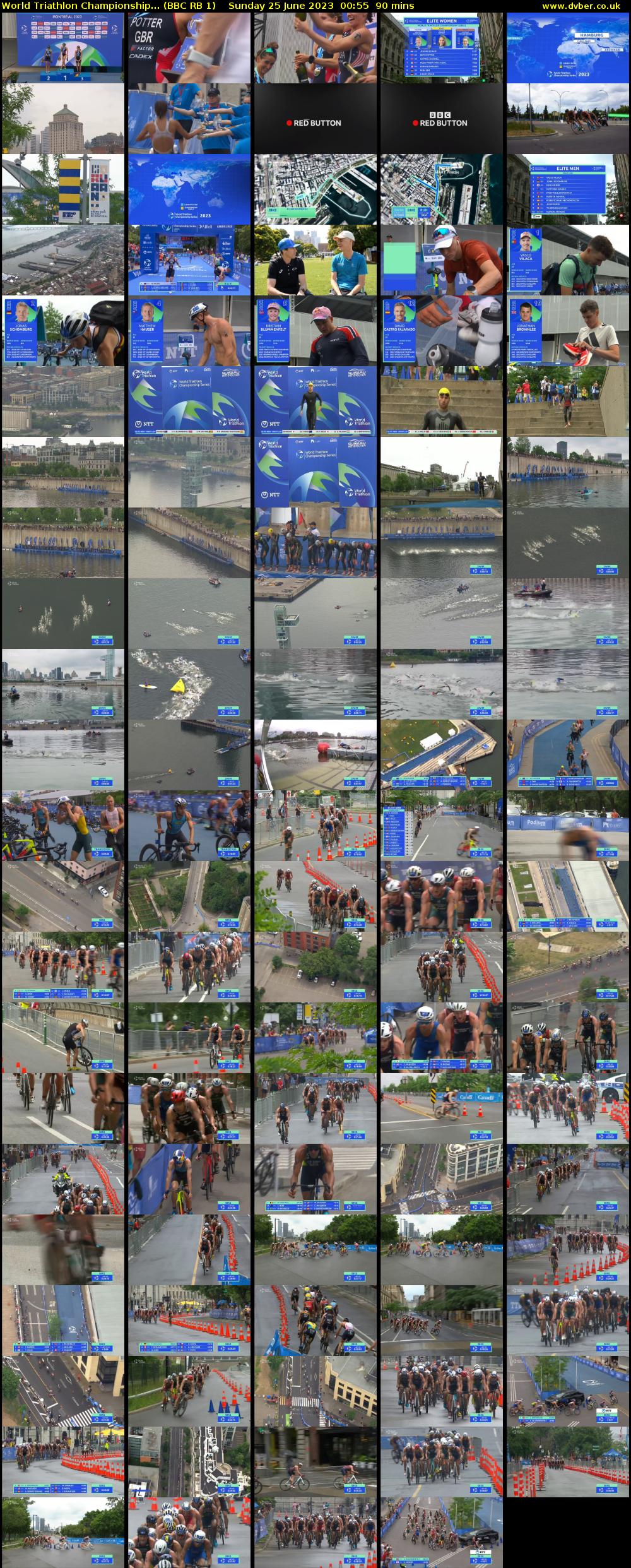 World Triathlon Championship... (BBC RB 1) Sunday 25 June 2023 00:55 - 02:25