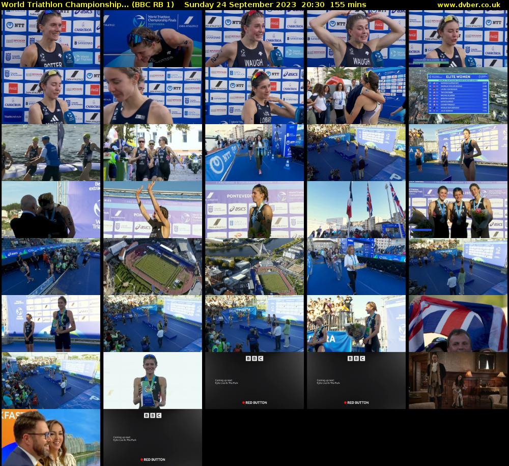 World Triathlon Championship... (BBC RB 1) Sunday 24 September 2023 20:30 - 23:05