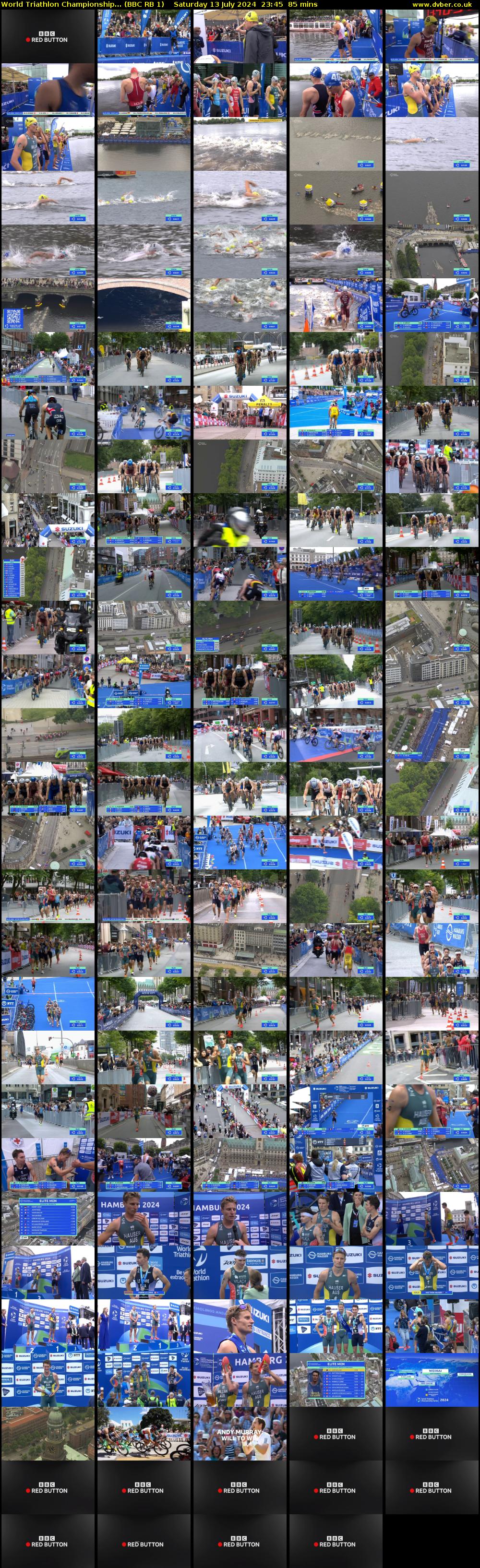 World Triathlon Championship... (BBC RB 1) Saturday 13 July 2024 23:45 - 01:10