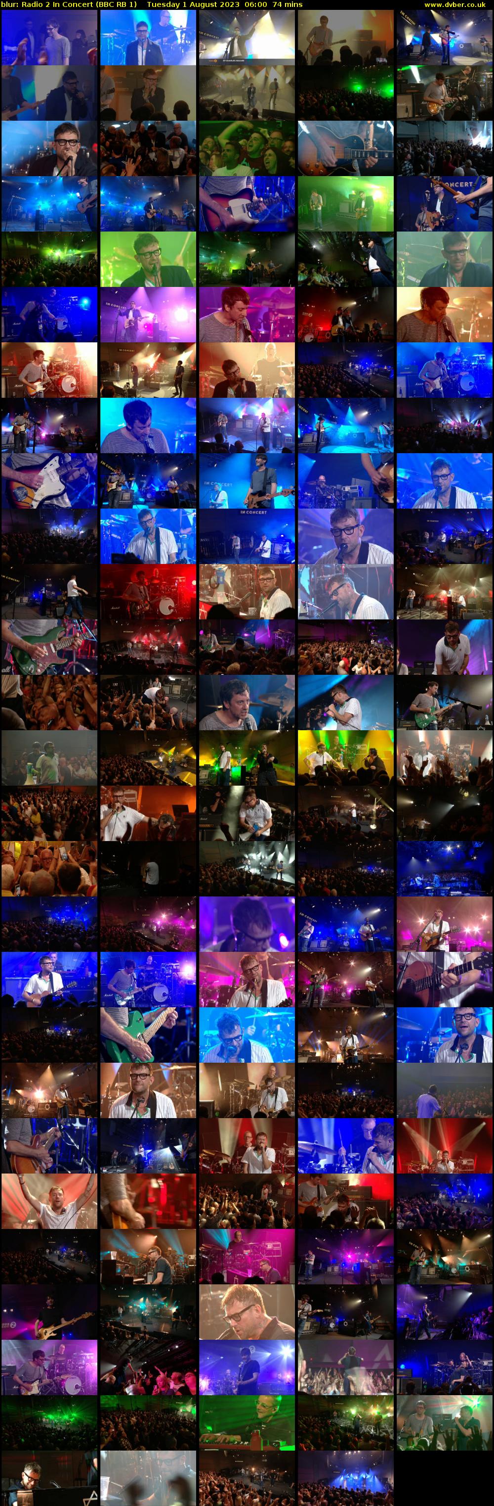 blur: Radio 2 In Concert (BBC RB 1) Tuesday 1 August 2023 06:00 - 07:14