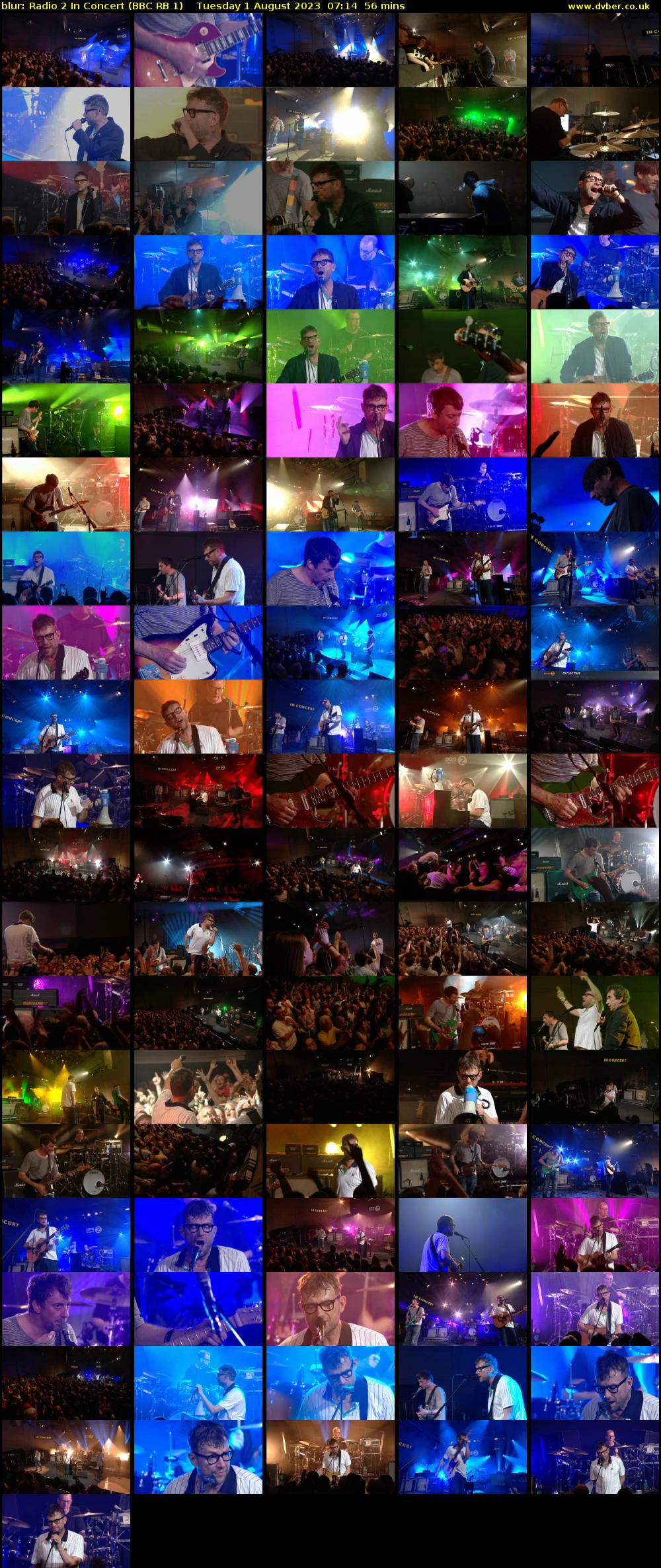 blur: Radio 2 In Concert (BBC RB 1) Tuesday 1 August 2023 07:14 - 08:10