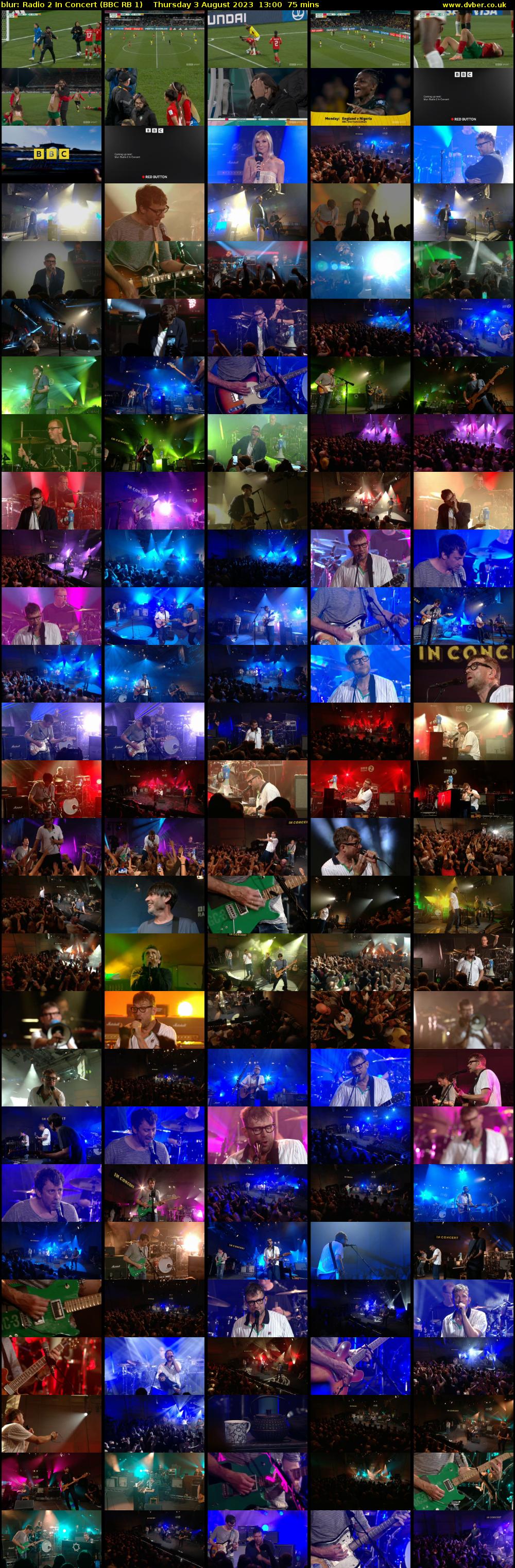 blur: Radio 2 In Concert (BBC RB 1) Thursday 3 August 2023 13:00 - 14:15