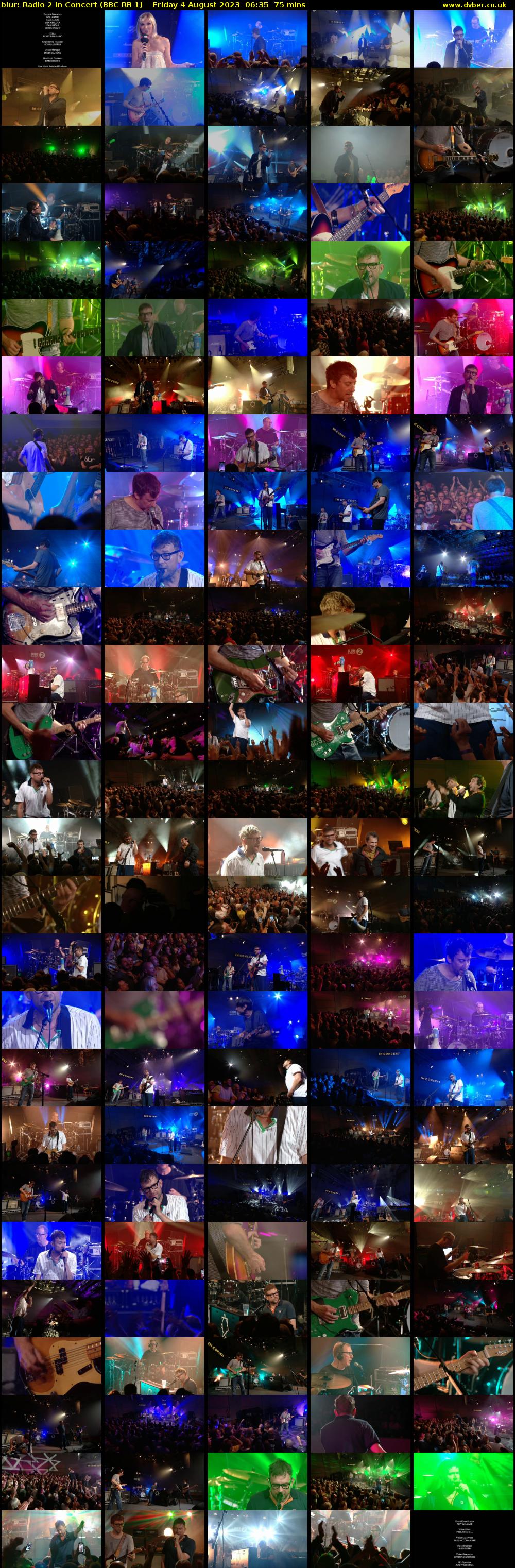blur: Radio 2 In Concert (BBC RB 1) Friday 4 August 2023 06:35 - 07:50