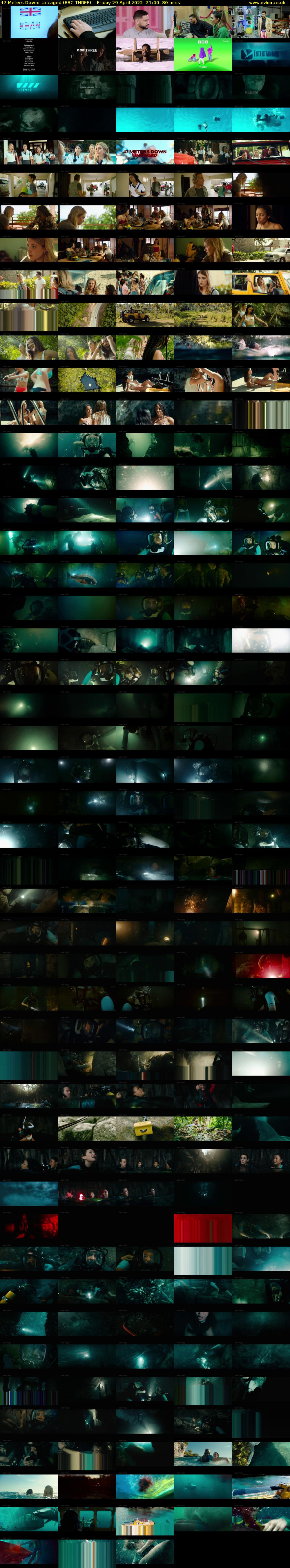 47 Meters Down: Uncaged (BBC THREE) Friday 29 April 2022 21:00 - 22:20