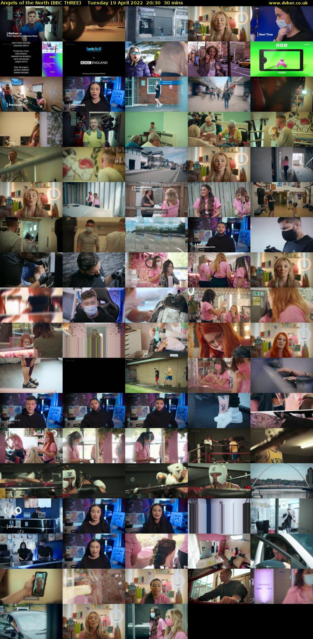 Angels of the North (BBC THREE) Tuesday 19 April 2022 20:30 - 21:00