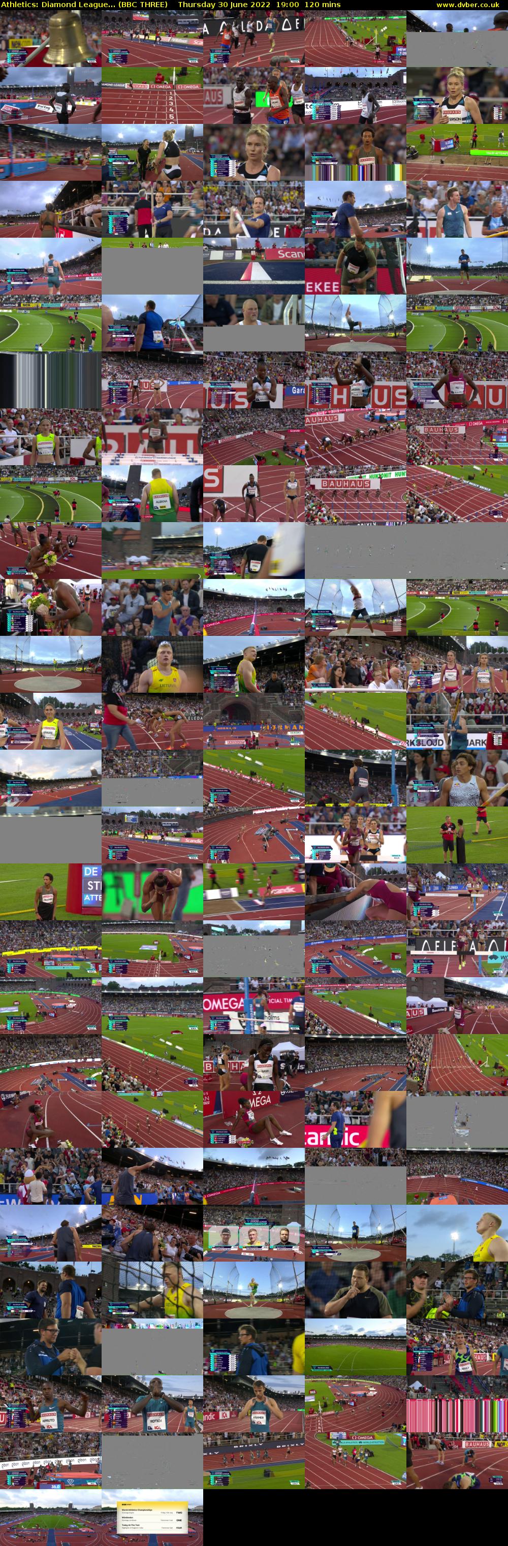 Athletics: Diamond League... (BBC THREE) Thursday 30 June 2022 19:00 - 21:00