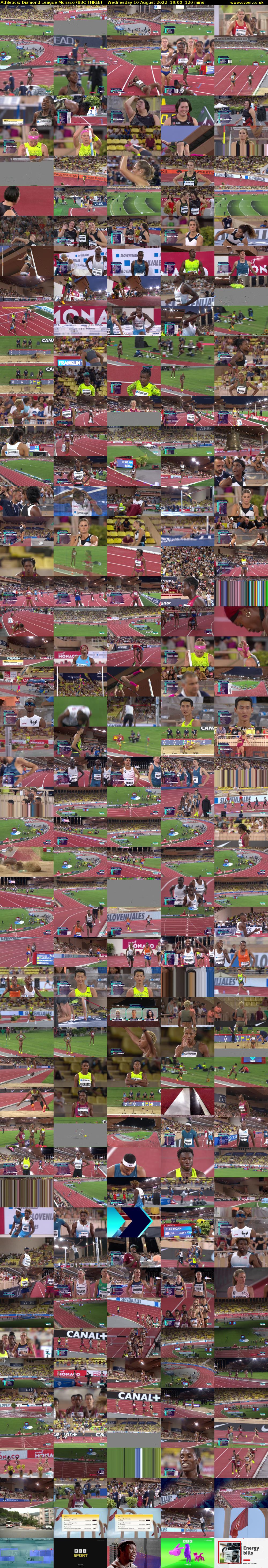 Athletics: Diamond League Monaco (BBC THREE) Wednesday 10 August 2022 19:00 - 21:00