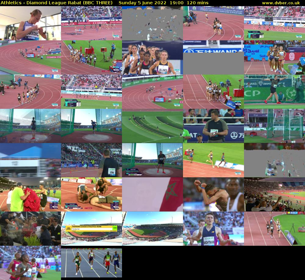 Athletics - Diamond League Rabat (BBC THREE) Sunday 5 June 2022 19:00 - 21:00