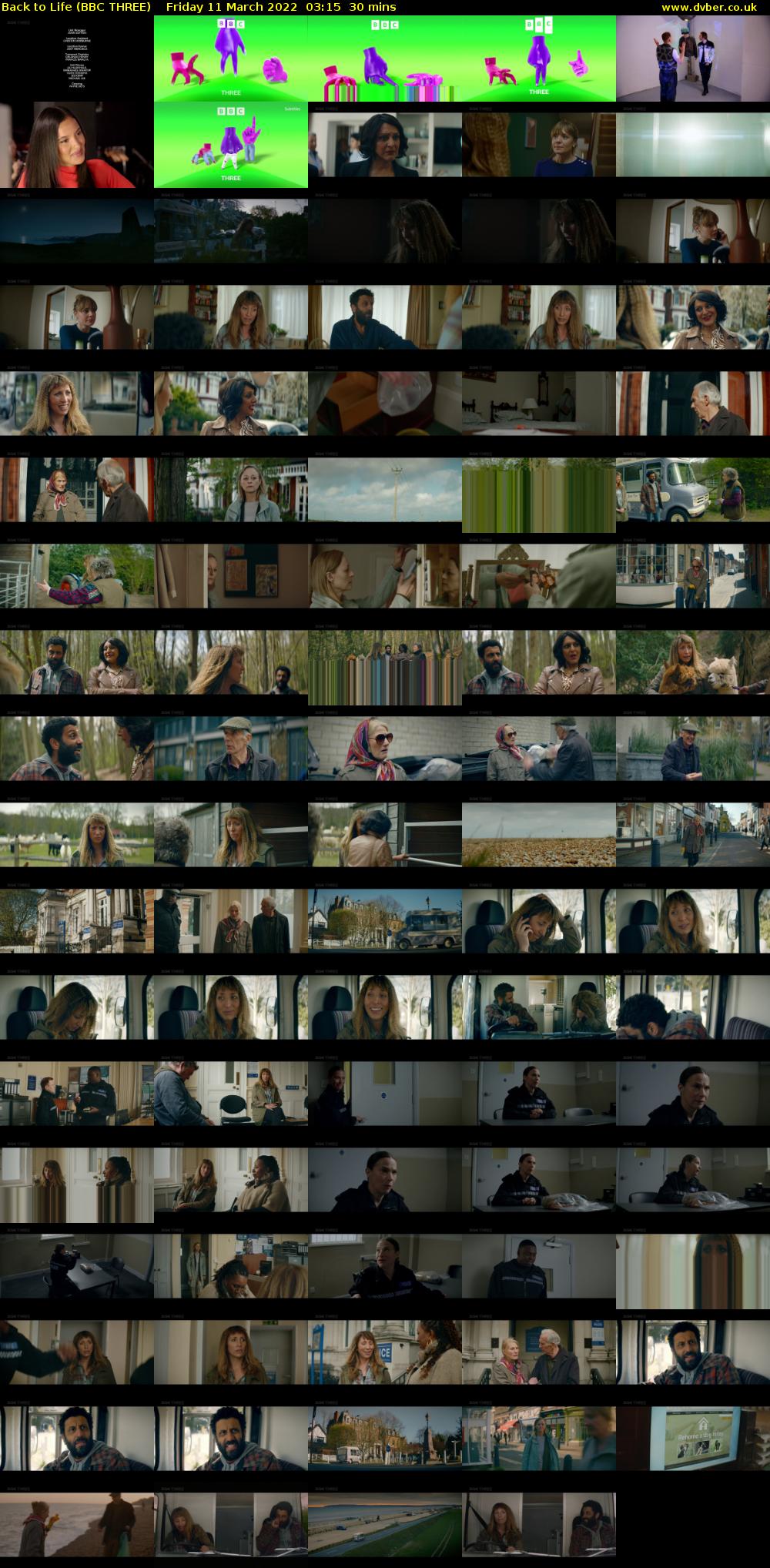 Back to Life (BBC THREE) Friday 11 March 2022 03:15 - 03:45