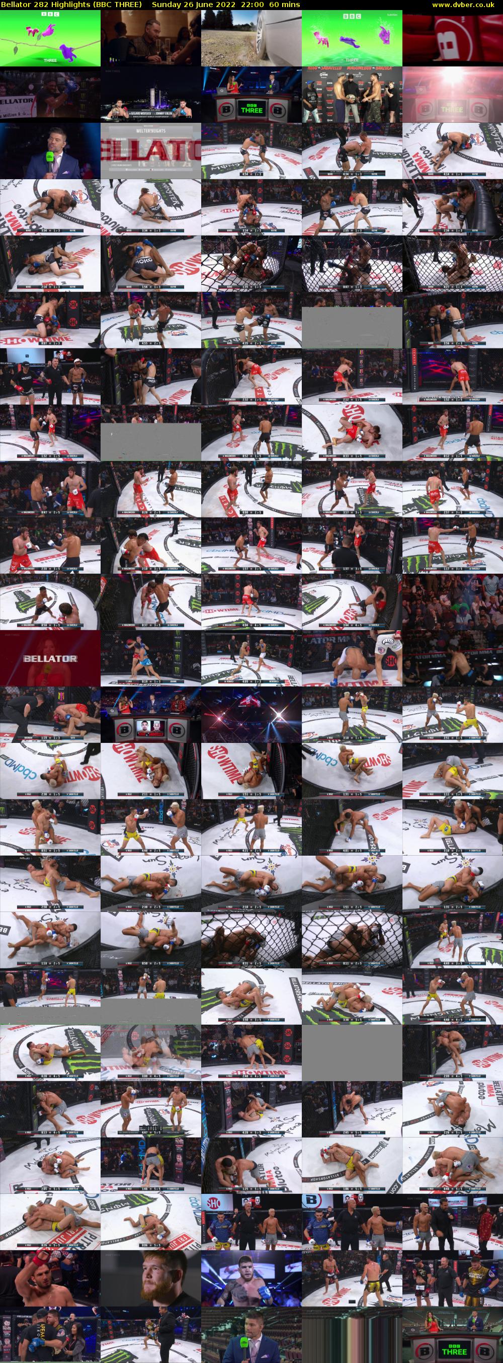 Bellator 282 Highlights (BBC THREE) Sunday 26 June 2022 22:00 - 23:00