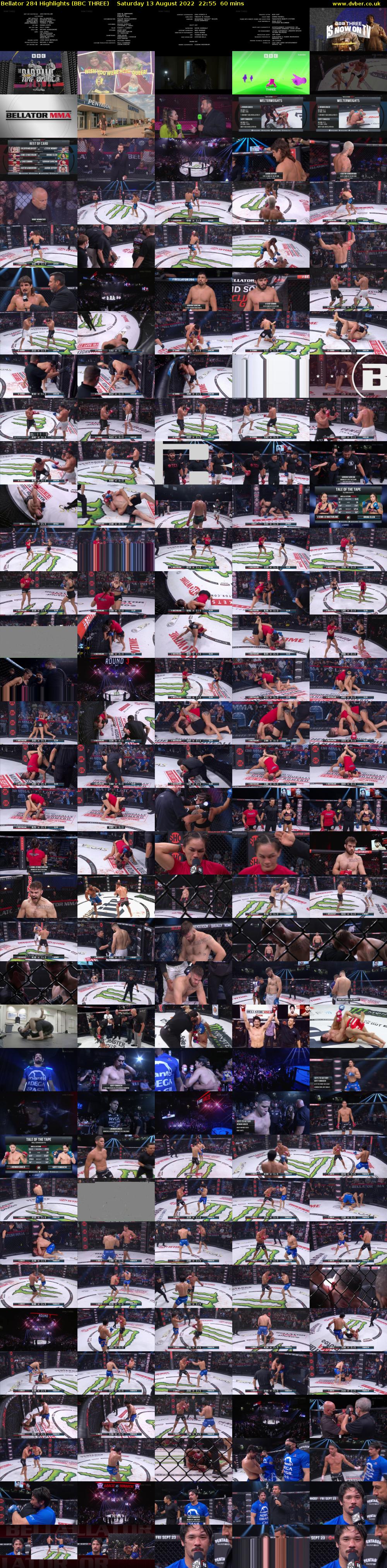Bellator 284 Highlights (BBC THREE) Saturday 13 August 2022 22:55 - 23:55