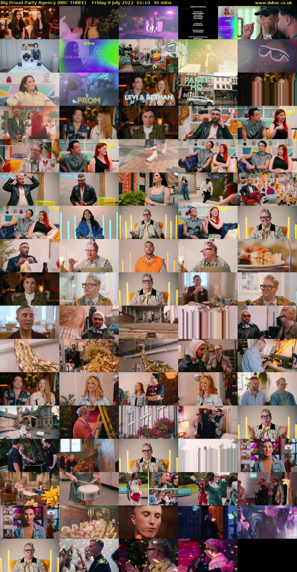 Big Proud Party Agency (BBC THREE) Friday 8 July 2022 01:10 - 01:40